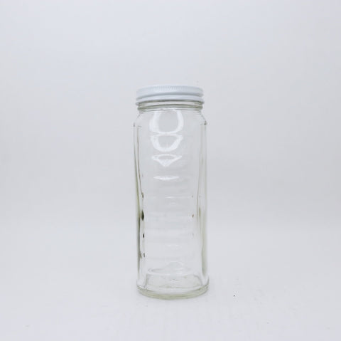 1 lb. Glass Classic Queenline Jar, case (24 ct, includes caps)