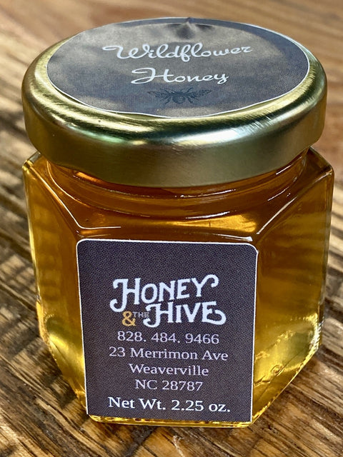 Local Honey in Mini Hex Jars