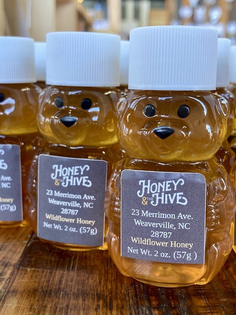 Local Wildflower Honey in Bear Containers