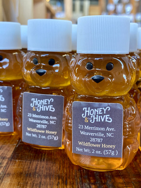 2 oz. Plastic Mini Bear w/cap, single