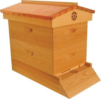 8-Frame Double Medium English Garden Hive, Assembled