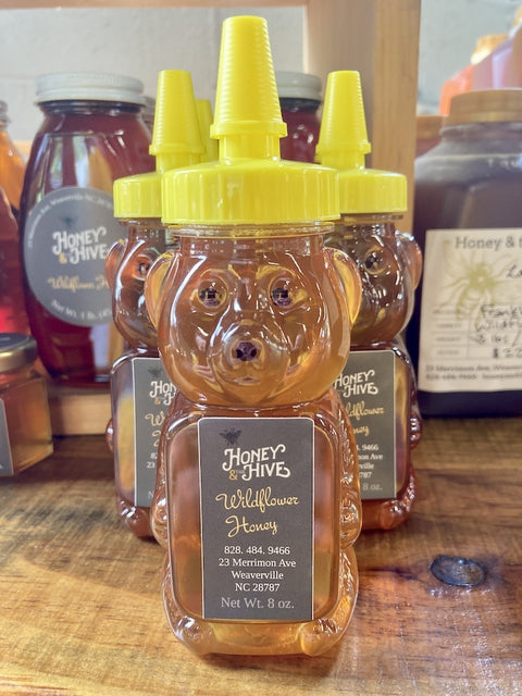 Wildflower Honey  8 oz Bear