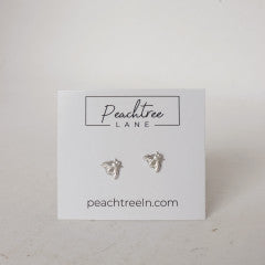 Bee Studs Silver