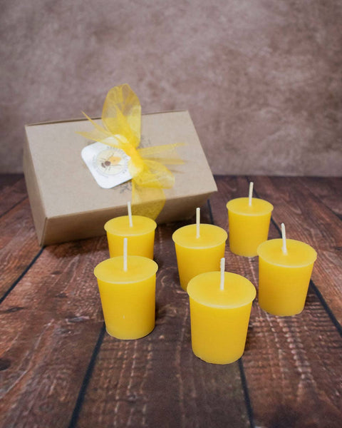 100% Pure Beeswax Votives