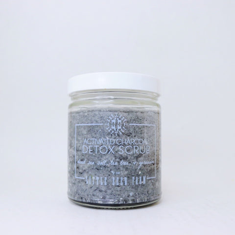 Little Seed Farm Activated Charcoal Detox Scrub, 9 oz.