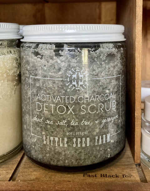 Little Seed Farm Activated Charcoal Detox Scrub, 9 oz.