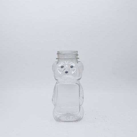 8 oz. Flat Front  Plastic Bear, single