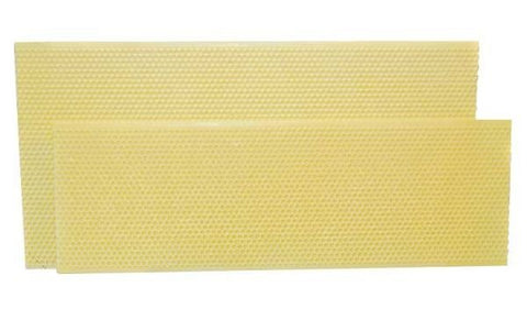 Shallow (4 3/4") Plastic Foundation, Yellow Ritecell, box (apprx. 100 sheets)