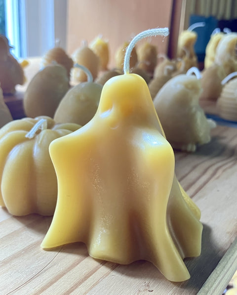 Beeswax Ghost Candles