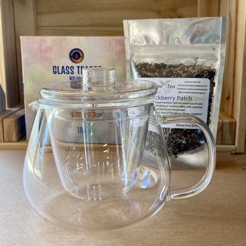 Glass Teapot w/ Infuser & lid (16oz)