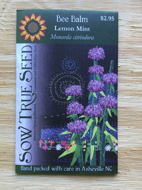 Sow True Seeds, Bee Balm (Lemon Mint)