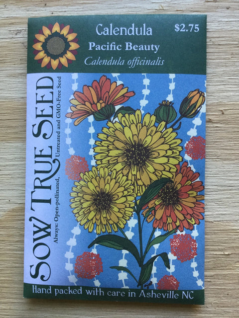 Sow True Seeds, Calendula (Pacific Beauty)