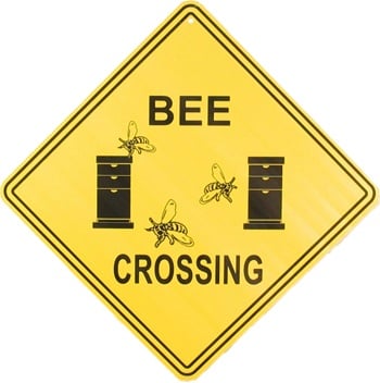 Bee Crossing Sign