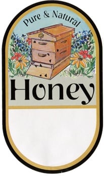 Large Garden Hive Labels, Roll of 250