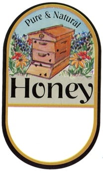 Small Garden Hive Label, Roll of 250