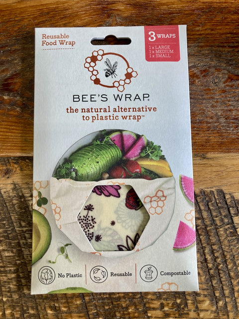 Bee's Wrap - 3 pack, assorted, Meadow Magic (Vegan)