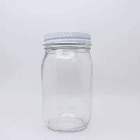 1.5 lbs. / 1 pint / 16 oz. Glass Pint Mayo Jar, case (12 ct, includes lids)