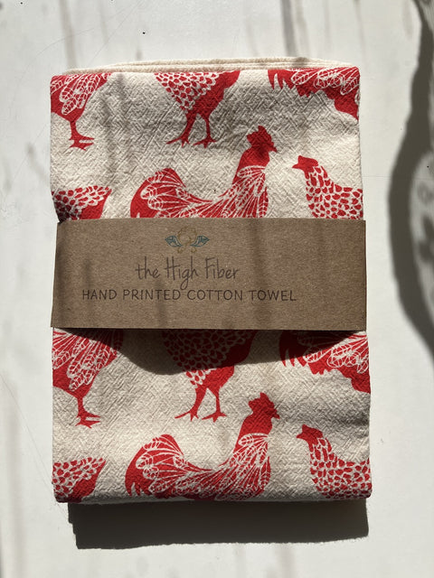 The High Fiber Hand-Printed Cotton Towels
