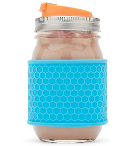 Silicone Sleeve for Mason Jar - 2 Pack