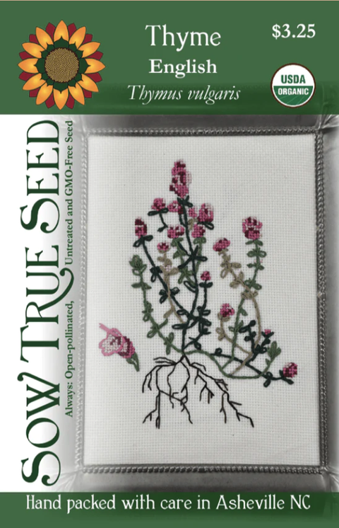 Organic Sow True Seeds, Thyme (English)