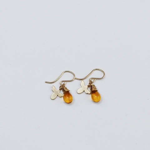 Small Honey Drop Earrings