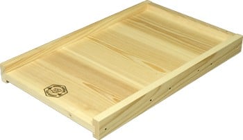 10 Frame Solid Pine Bottom Board, assembled