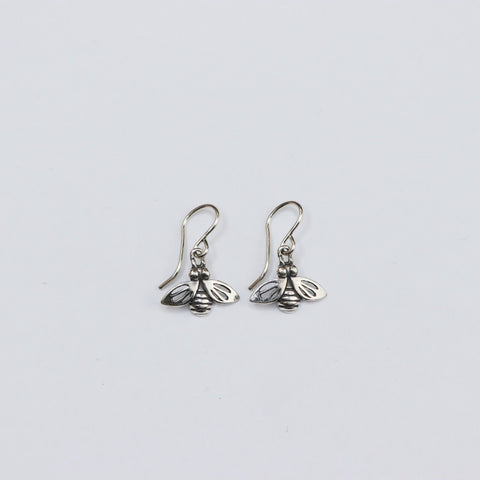 Sterling Silver Bee Earrings