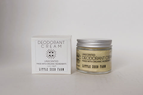 Little Seed Farm Deodorant Cream, Unscented, 1.5 oz